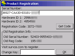 survce serial number survce serial number