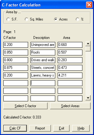 C-Factor Entry
