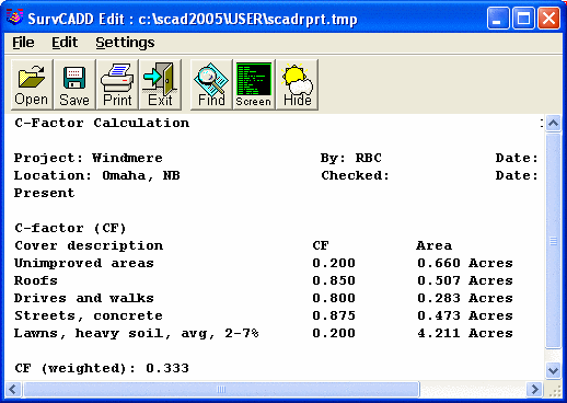 C-Factor Report